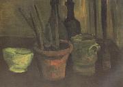 Still Life with Paintbrushes in a Pot (nn04) Vincent Van Gogh